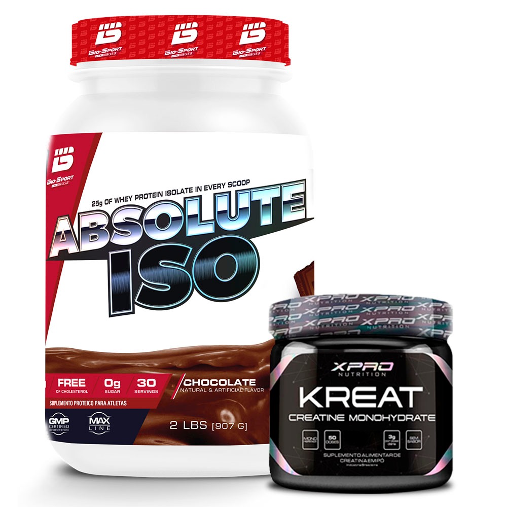 Whey Protein Absolute Iso 900g + Creatina 150g - XPro Nutrition