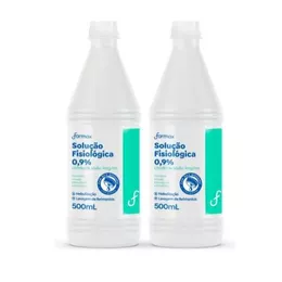 Kit C/2 Soros Fisiológicos Farmax 0,9% 500ml Lavagem Nasal Envio Imediato