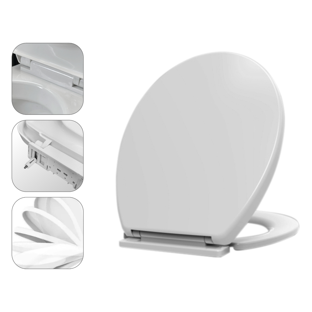 Assento Sanitário Tampa de Privada Vaso Inowar 38,5 x 42.5 cm Universal Compatível Diversas Marcas