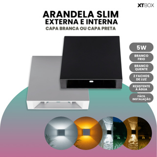 Arandela Interna Externa 2 Friso Led Incluso Luz Frio ou Quente em Oferta na Shopee