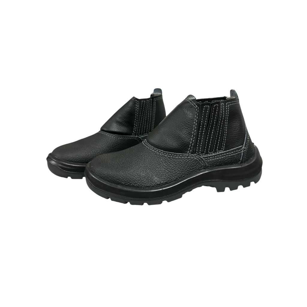 Bota Botina de Segurança Vulcaflex Marluvas – Bico PVC, Couro e Solado Antiderrapante
