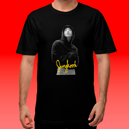 Camisa Premium Jungkook BTS Style Blusa Unissex Camiseta 100% Algodão