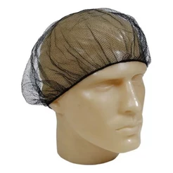 Touca Capilar Rede Nylon Preto 100 unidades