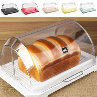Porta Pão Premium Acrílico UZ Com Tampa Transparente Articulável Profissional Para Pães Bolos em Oferta na Shopee