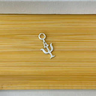 Berloque profissão Psicologia - banhado a prata, com garantia em Oferta na Shopee