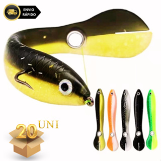 Kit Iscas Soft Shad 10cm 6g Silicone com Nado Natural Tucunaré, Traíra e Dourado em Oferta na Shopee