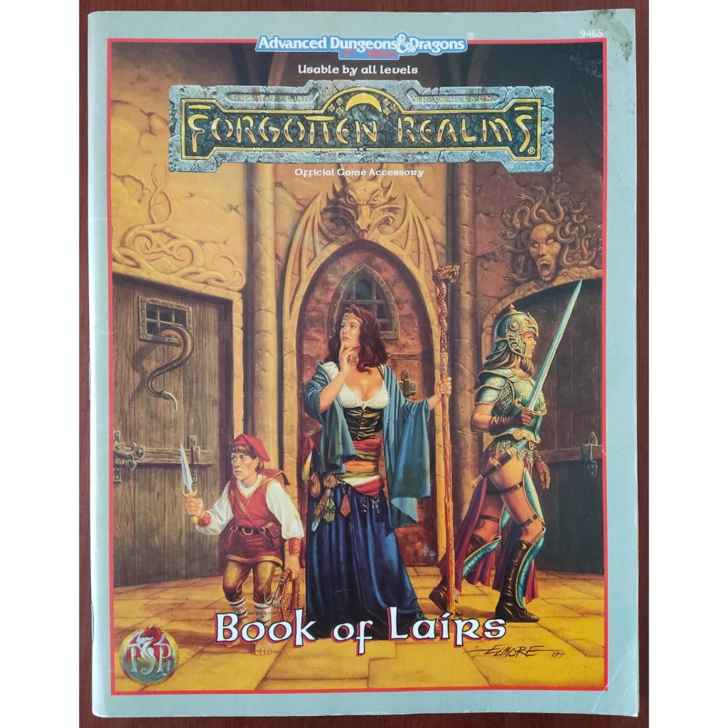Forgotten Realms Book of Lairs - Advanced Dungeons And Dragons - Livro De Rpg/d&d/dnd