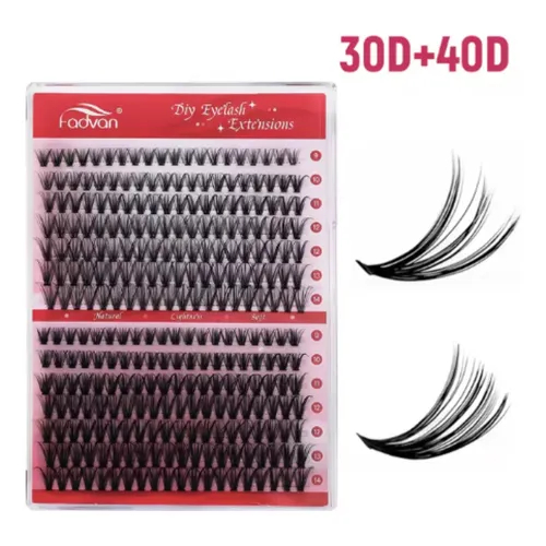 Cílios Fadvan Tufos Volume Russo Original 30/40 D 0.07D 9-14 MIX