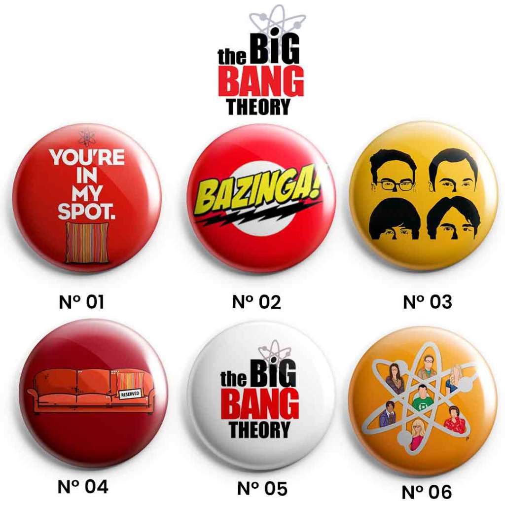 Bottons/Botons/Buttons/Broches/Pin Redondo The Big Bang Theory 4,5 cm