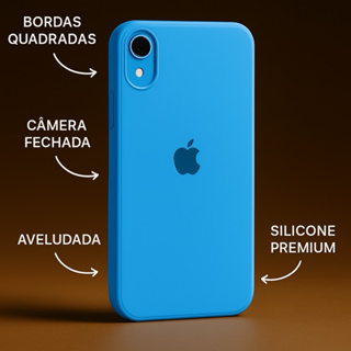 Case Silicone Aveludada p/ Iphone XR Bordas Quadradas em Oferta na Shopee