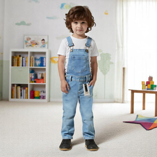 Roupa Infantil Macacão Jardineira Calça Jeans Fashion Menino em Oferta na Shopee
