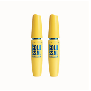 Kit Maybelline NY - 2  Máscara de Cílios Maybelline The Colossal A Prova D'Água Preto em Oferta na Shopee