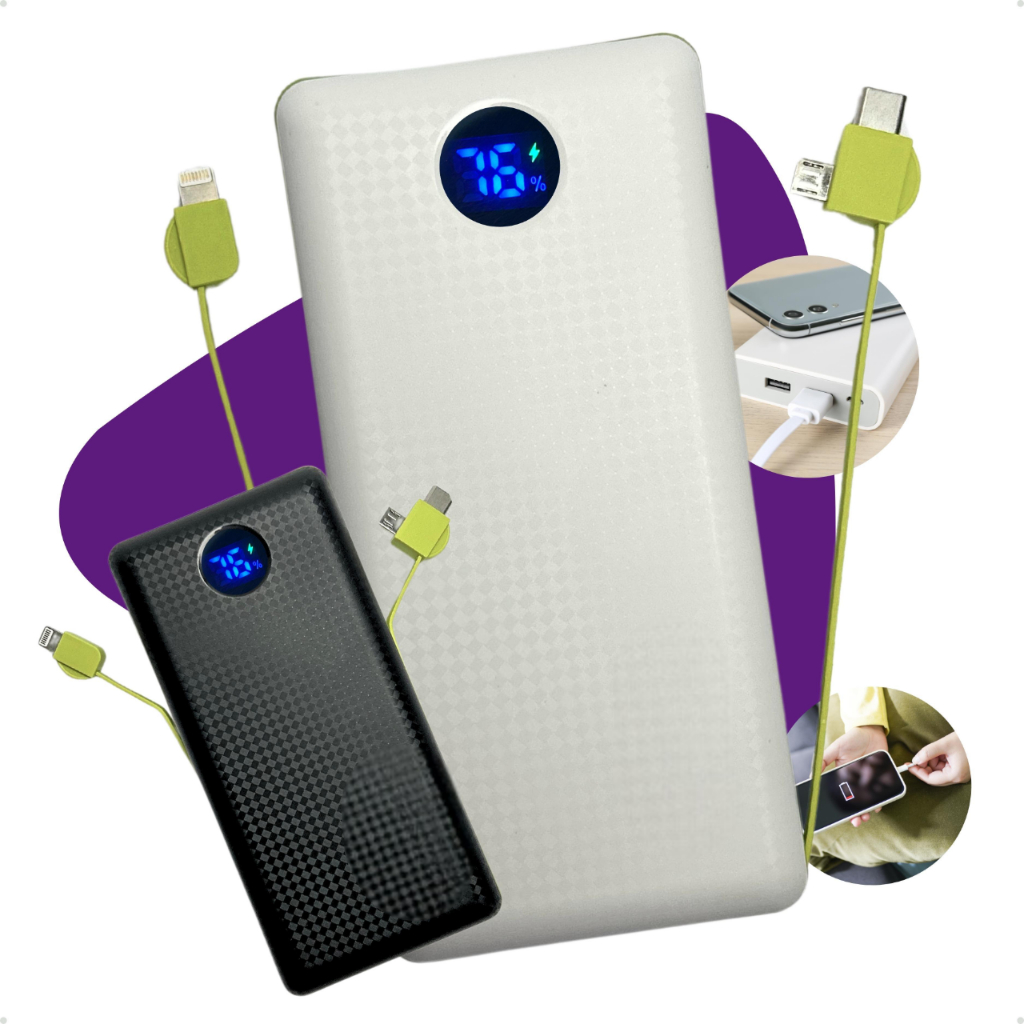 Carregador Portátil Turbo Power Bank 20000mah Display Original Universal em Oferta na Shopee