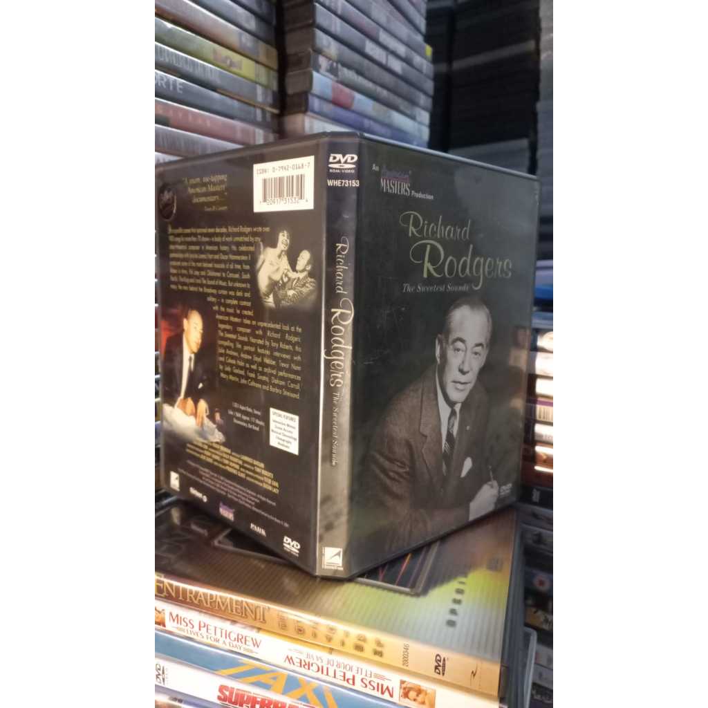 DVD Richard Rodgers -  the Sweetest Sounds-RARE  -raro Os Sons Mais Doces IMP -Novo American Master