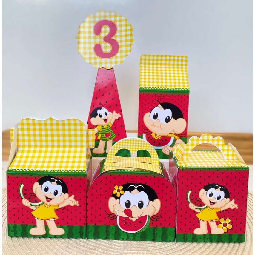 Kit Festa Magali - Personalizados - Lembrancinha  Festa Infantil magali - Aniversário / PEGUE E MONTE