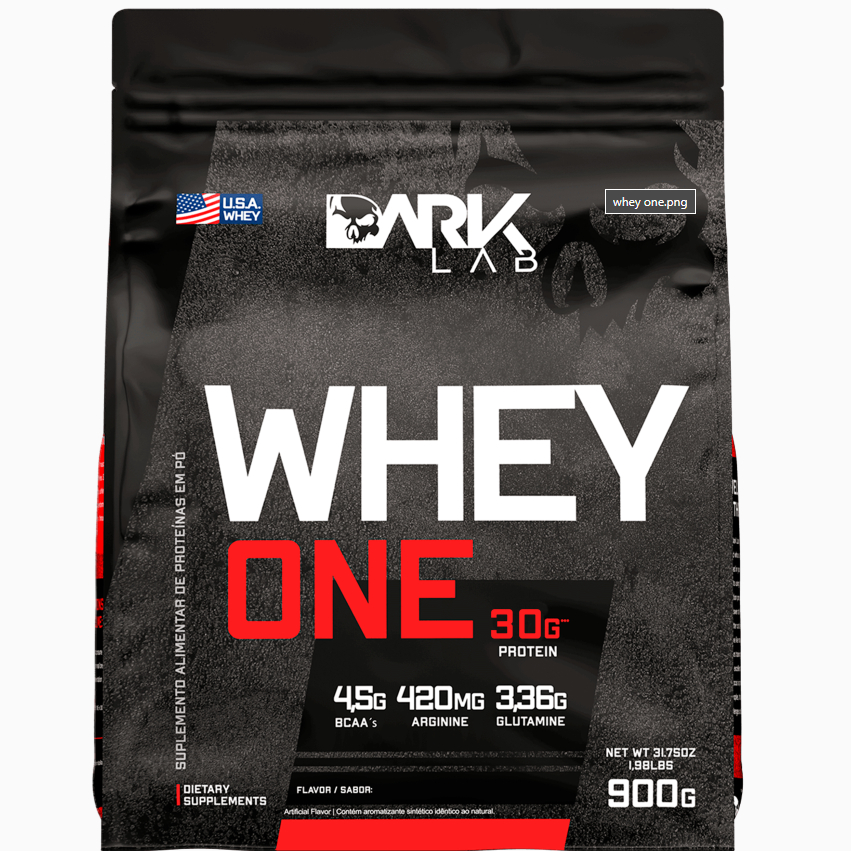 Whey Protein One Refil 900g Dark Lab - Proteina com BCAA, Glutamina, Arginina - Health