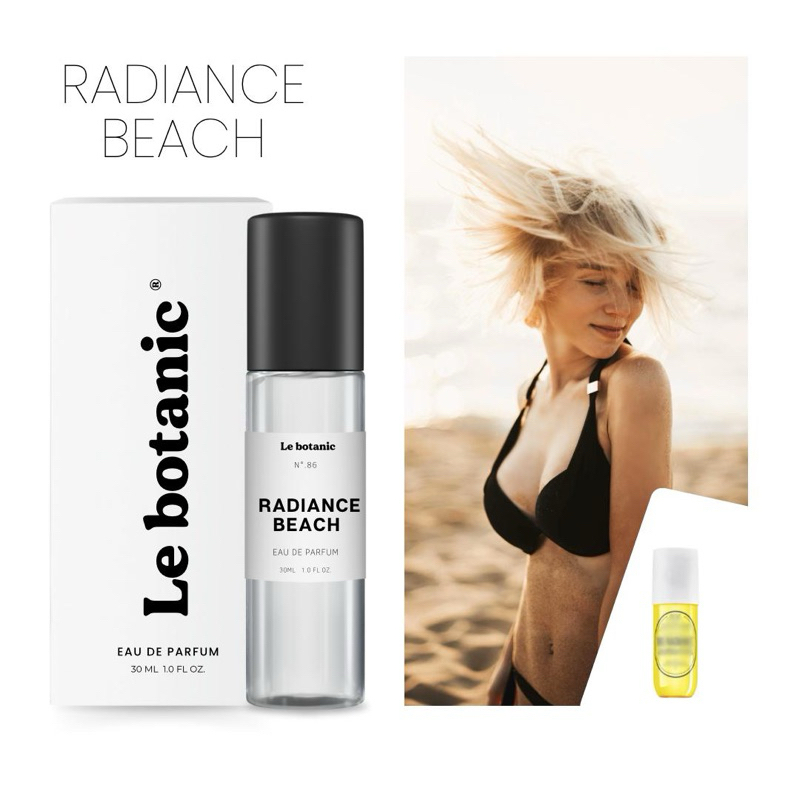Perfume Radiance Beach  - Le botanic - EDP - 30ML - Travel Size - Alta Fixação