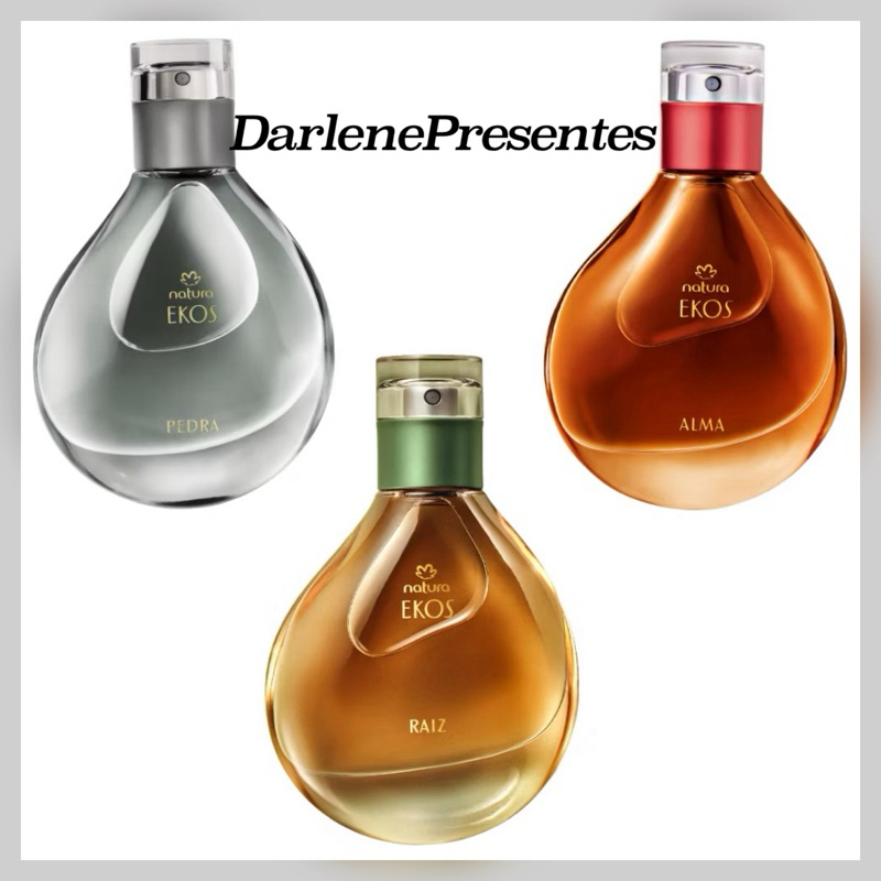 Novo Eau de Parfum Ekos Pedra, Raiz e Alma 50 ml. Original, Natura Cosméticos (Escolha a Fragrância)Ekos