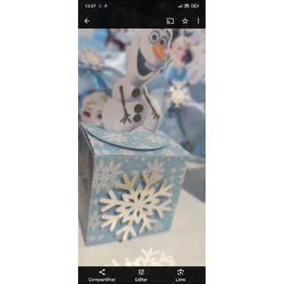 30 caixas tema Frozen