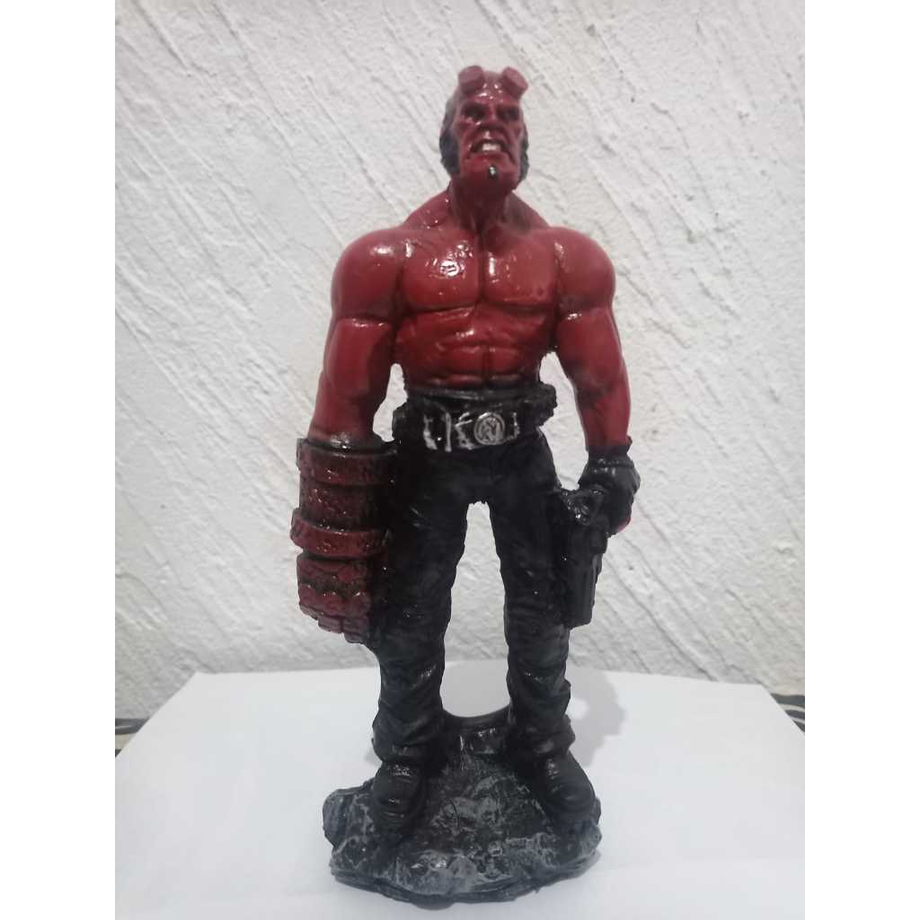 Boneco Hellboy Estatua Decorativa Em Resina 27 Cm