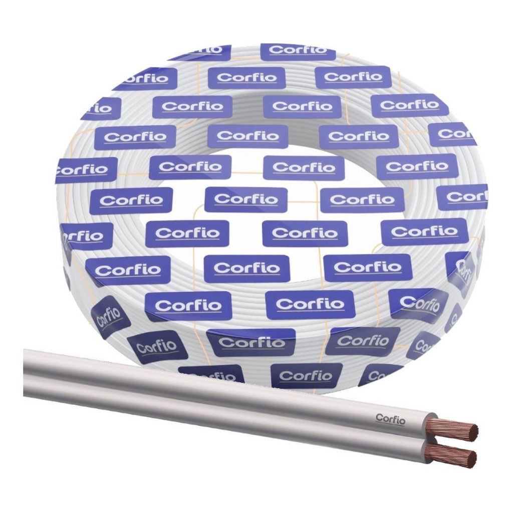 Cabo Fio Flexivel Paralelo 2x4,00mm Corfio AntiChama Em metro Cortado