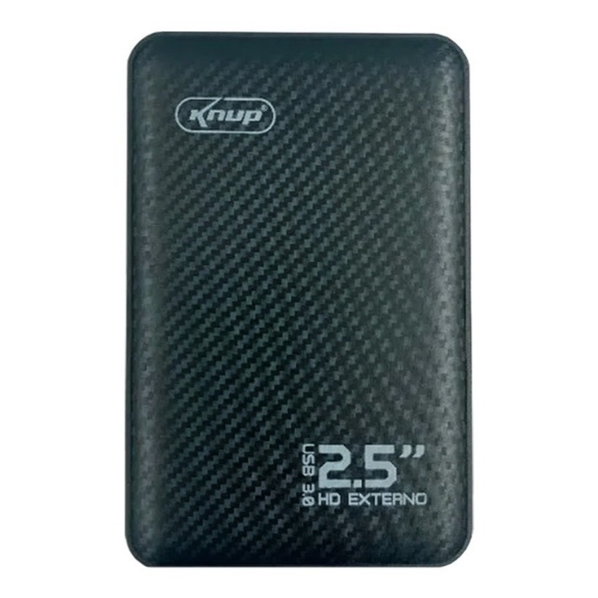 HD Externo Knup 1TB USB 3.0 KP-HD807 Preto, Rápido e Compacto - Conexão: USB 3.0 (compatível com 2.0)