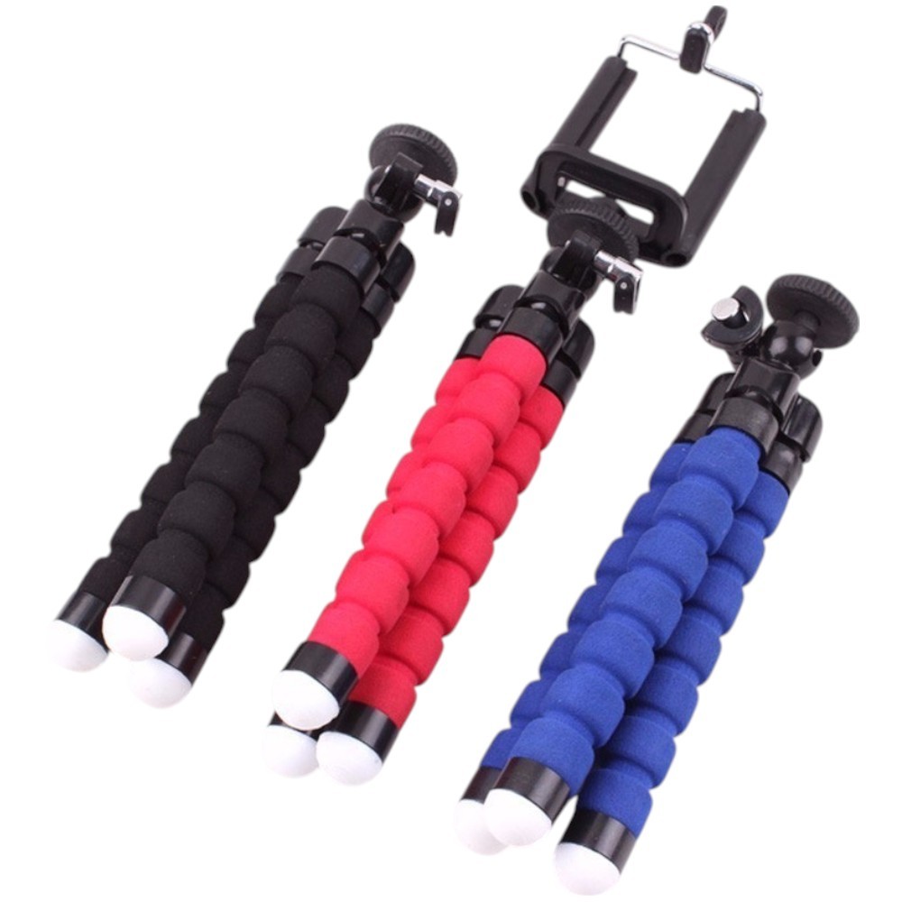 Suporte Celular Camera Flexivel Articulado Mini Universal Portatil Selfie Filmagem 360