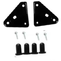 2 Suporte farol preto  cbx 250 Twister + 4 parafusos + 4 coxim suporte