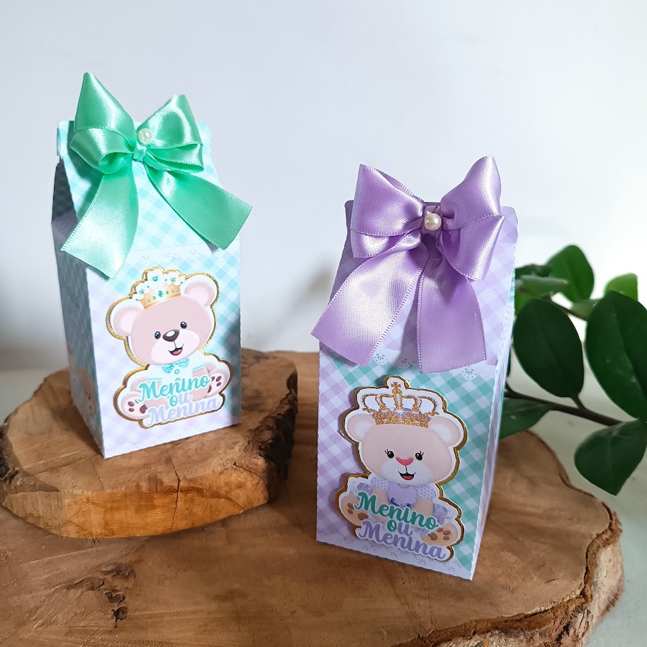 Kit Festa Chá Revelação Urso Principe |Personalizados|Lembrancinhas|Decoração Infantil | Aniversário