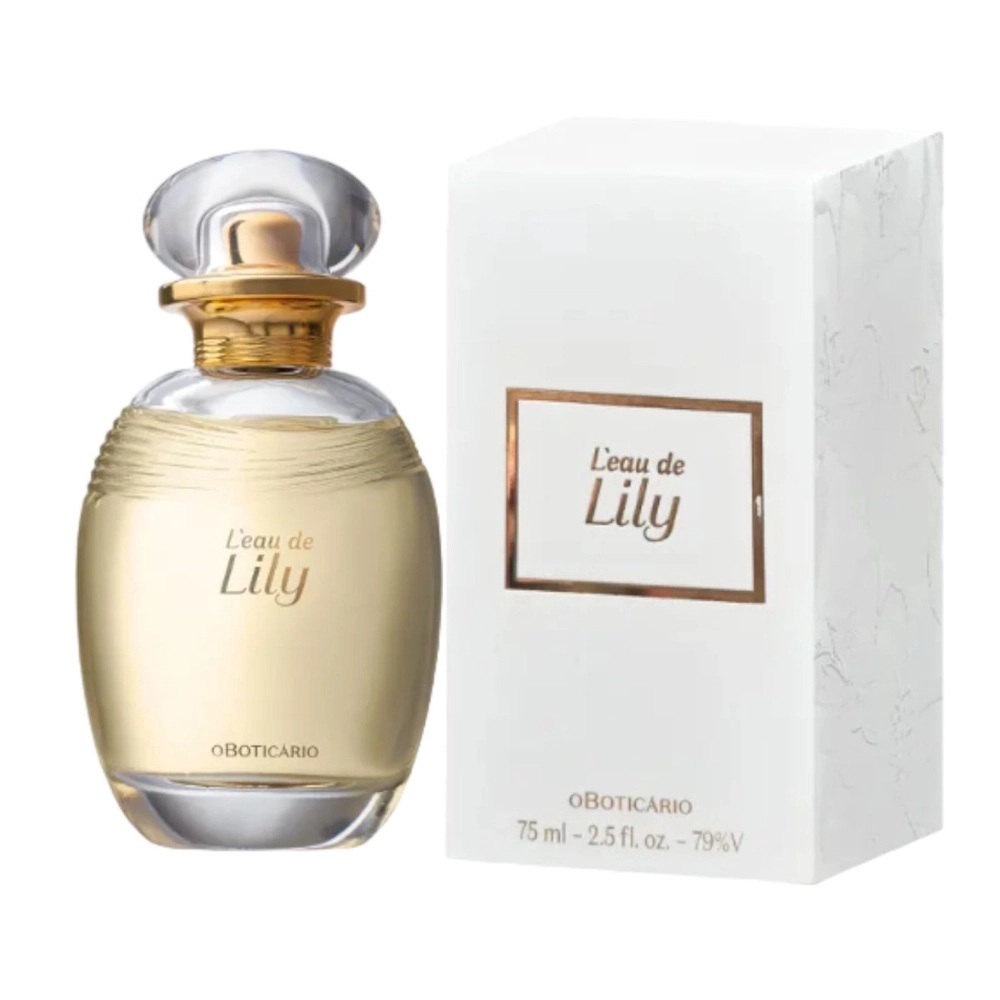 L'eau de Lily Desodorante Colônia 75ml - Perfume floral clássico mais vendido - Fragrância sofisticada - Você poderosa