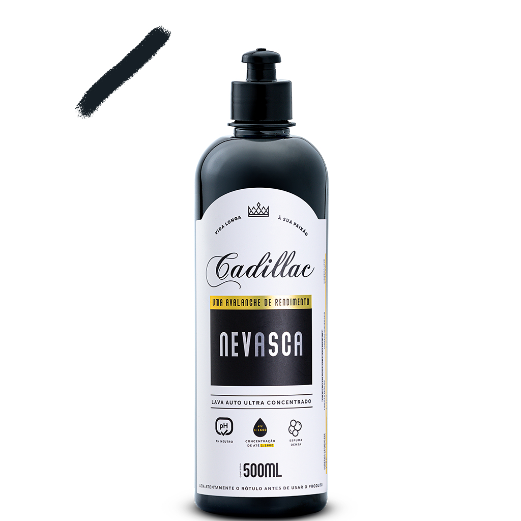 Shampoo Lava Autos Automotivo Nevasca 500ML Cadillac Ultra Concentrado 1:1600 Ideal para Snow Foam