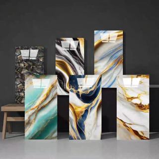 KIT Placa Adesiva de Parede 3D Mármore Lavável 30cm X 60cm Autocolante Decoração Quarto Banheiro Cozinha Sala em Oferta na Shopee