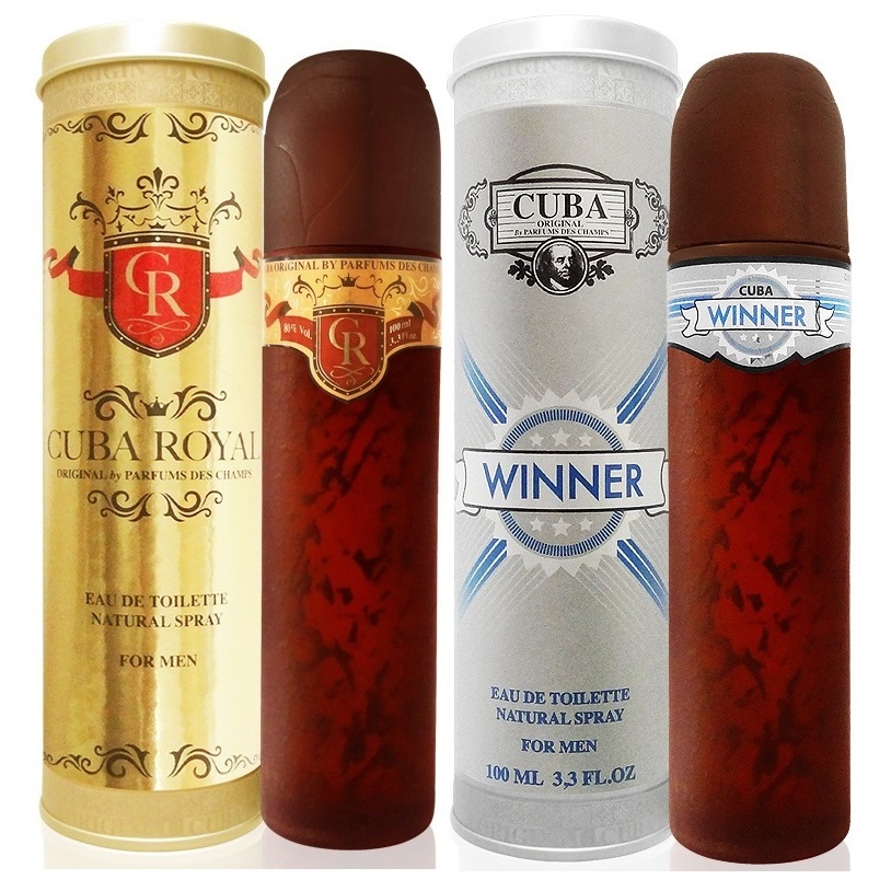 KIT 2 PERFUME CUBA PARIS ROYAL + WINNER 100ml EDT MASCULINO