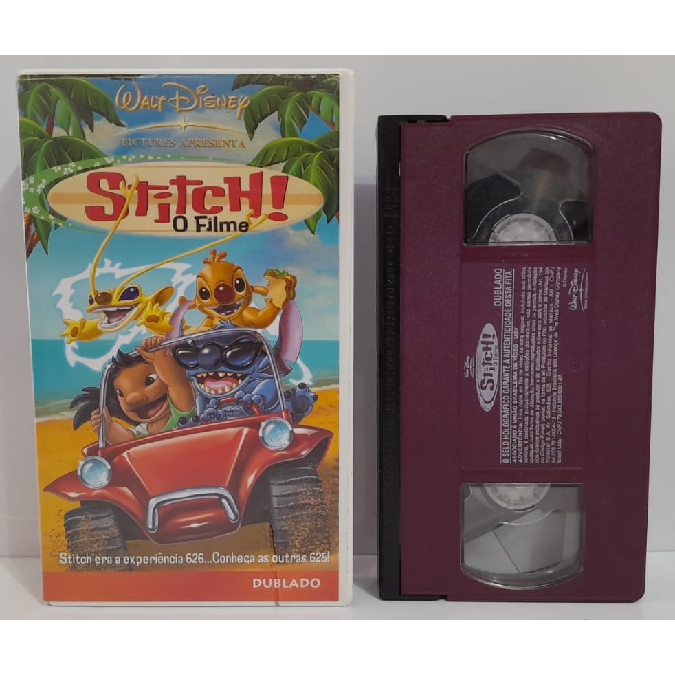 VHS Original do Filme Stitch! O Filme - Dublado - Disney - 2003