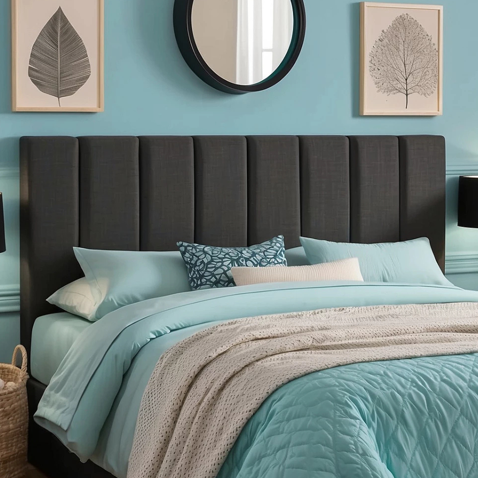 Cabeceira de Cama Casal Queen King Estofada Modulada  - Luxo Cama Quarto Casa Sala