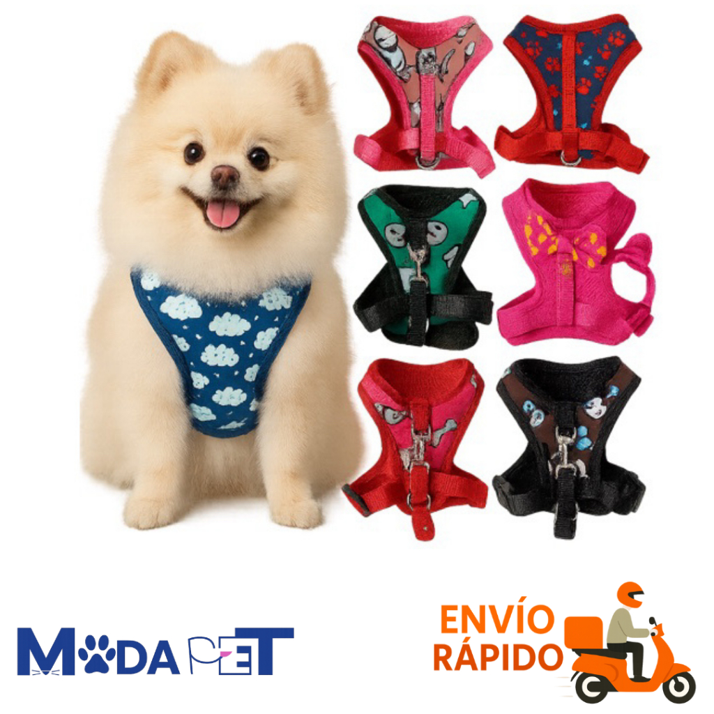 Coleira Peitoral Cachorro E Gato, Conjunto De Guia + Coleira Tipo Colete Para Pet Pequenos E Médios