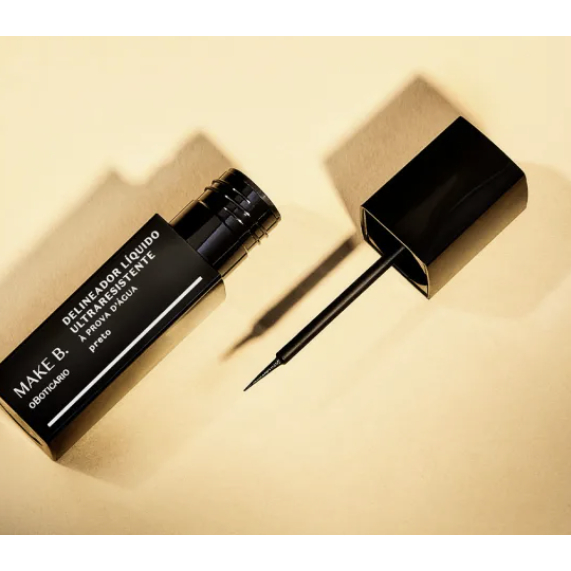 Delineador Líquido Para Olhos Preto Make B.