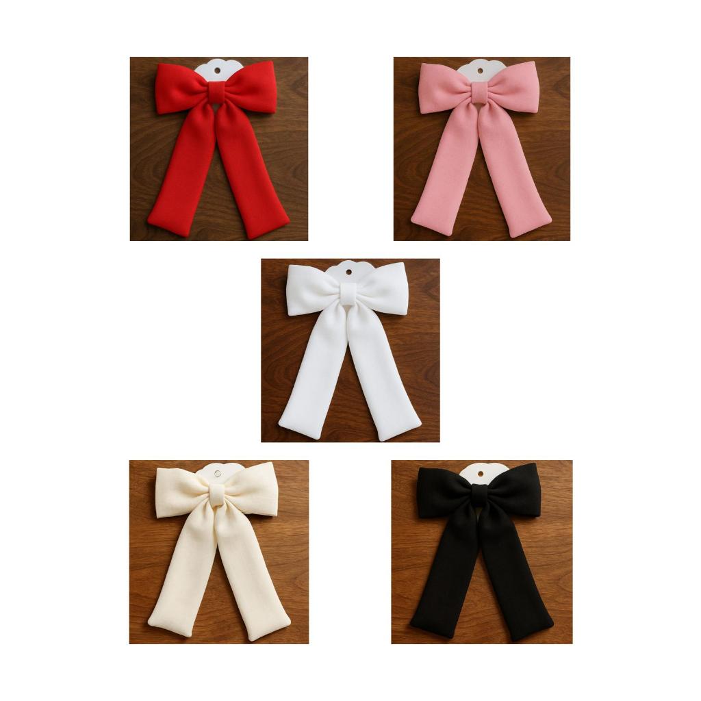 Laços de Linho Estilo Boutique Infantil e Adulto Bico de Pato Grande para Coques e Penteados