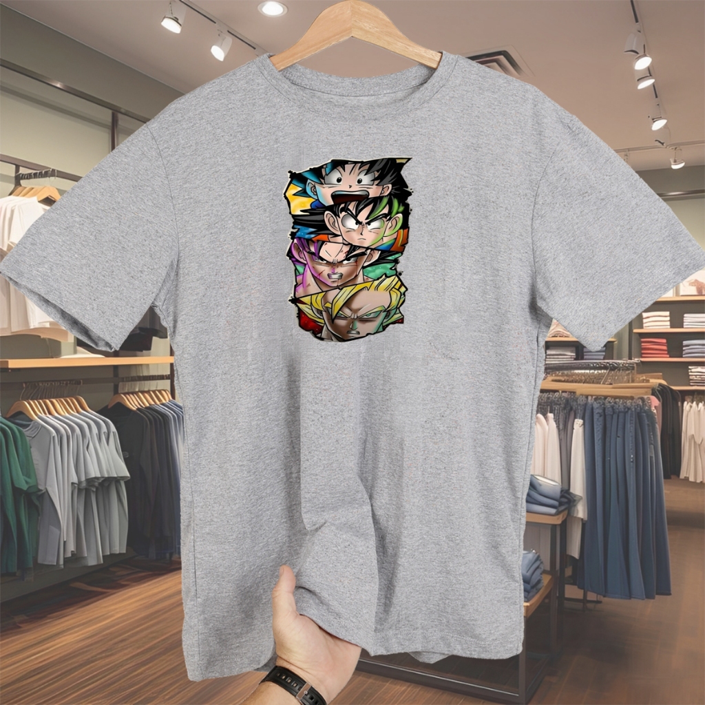 Camisa basica Dragon Ball camisa estampada oversized camiseta masculina streetwear algodão Blusa de algodao unissex