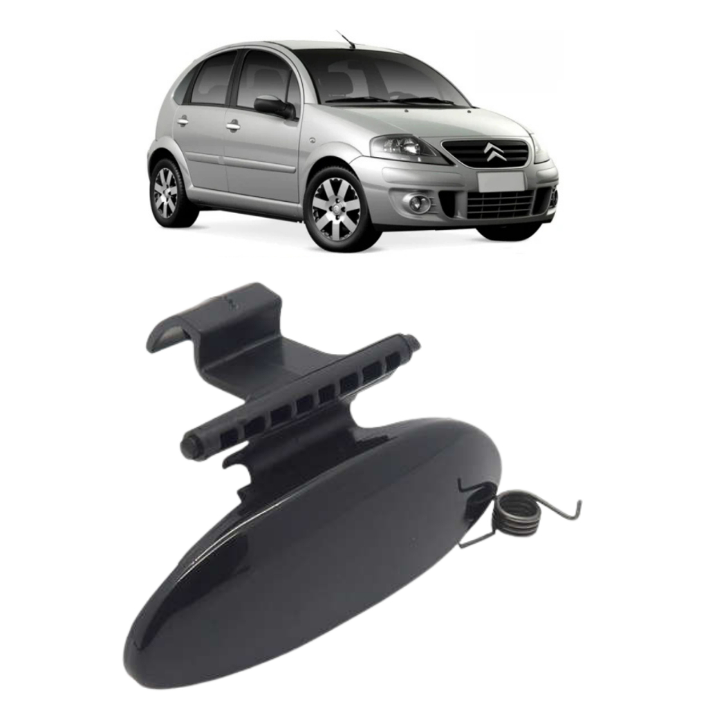 Maçaneta Com Mola Tampa Do Porta Luvas Citroen C3 2003 A 2012 Preta 9637999077 em Oferta na Shopee