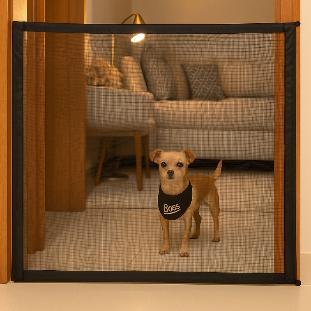 Cerca Para cachorros Tela divisória Para Portas Tela de Proteção Porta Zoola Pet - Diversos Tamanhos