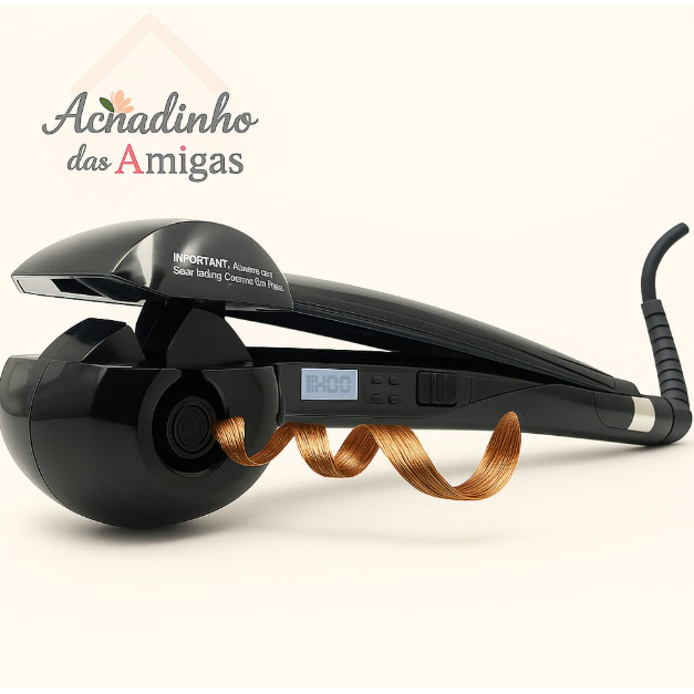 Modelador de Cachos Automático Bivolt com Ajuste de Temperatura