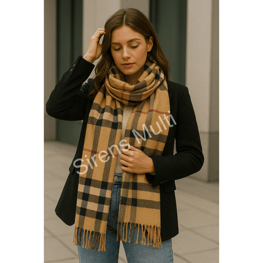 Cachecol Xadrez Lenço Xale Quentinho para o Frio Outono e Inverno Feminino e Unissex em Oferta na Shopee