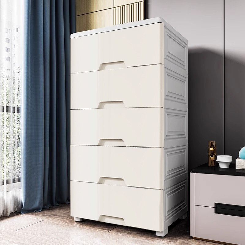 haosin Mesa De Cabeceira Classic e Armarinho De Escritório Multiuso 5 Gavetas