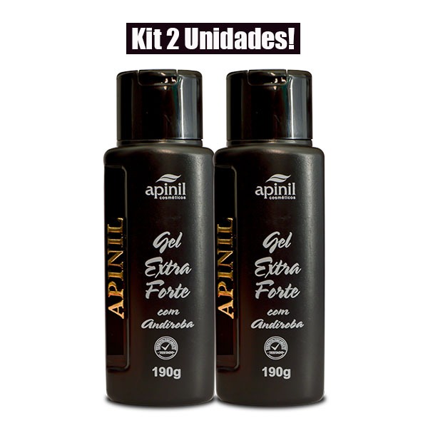 KIT 2 Unidades Gel Massageador EXTRA FORTE Com ANDIROBA 190g APINIL