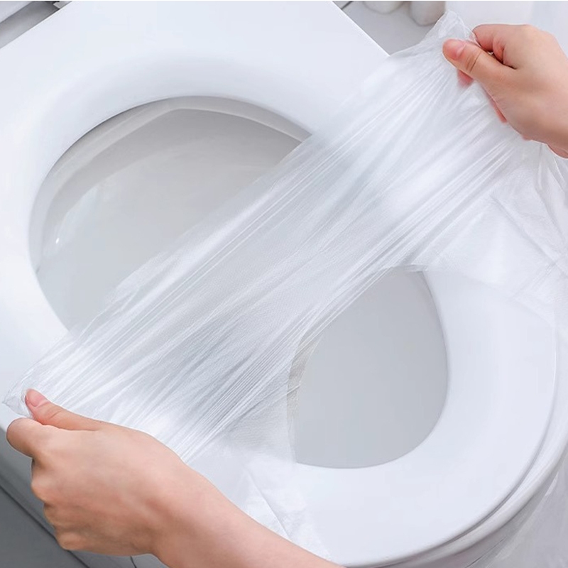 Protetores Assento Sanitário Descartável Plástico Privada Folha Forro Bacia Banheiro Público em Oferta na Shopee