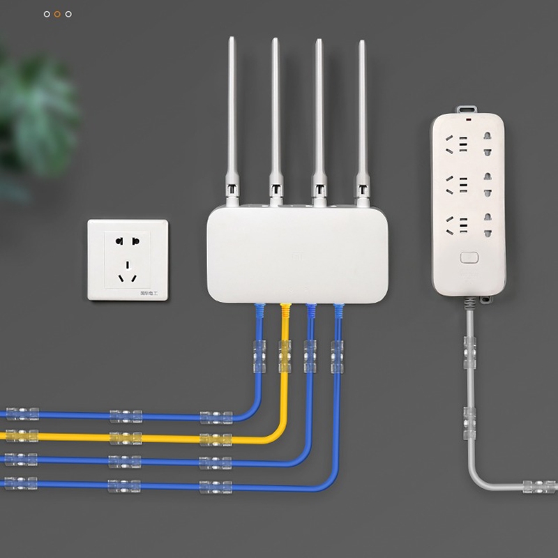 Kit de clips organizador de fios transparente 20 30 e 60 unidades esconde fio e cabo colante prendedor adesivo