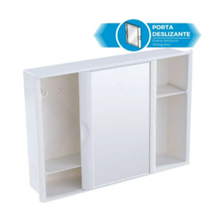 Armário Astra plástico versátil de embutir ou sobrepor resistente em Oferta na Shopee