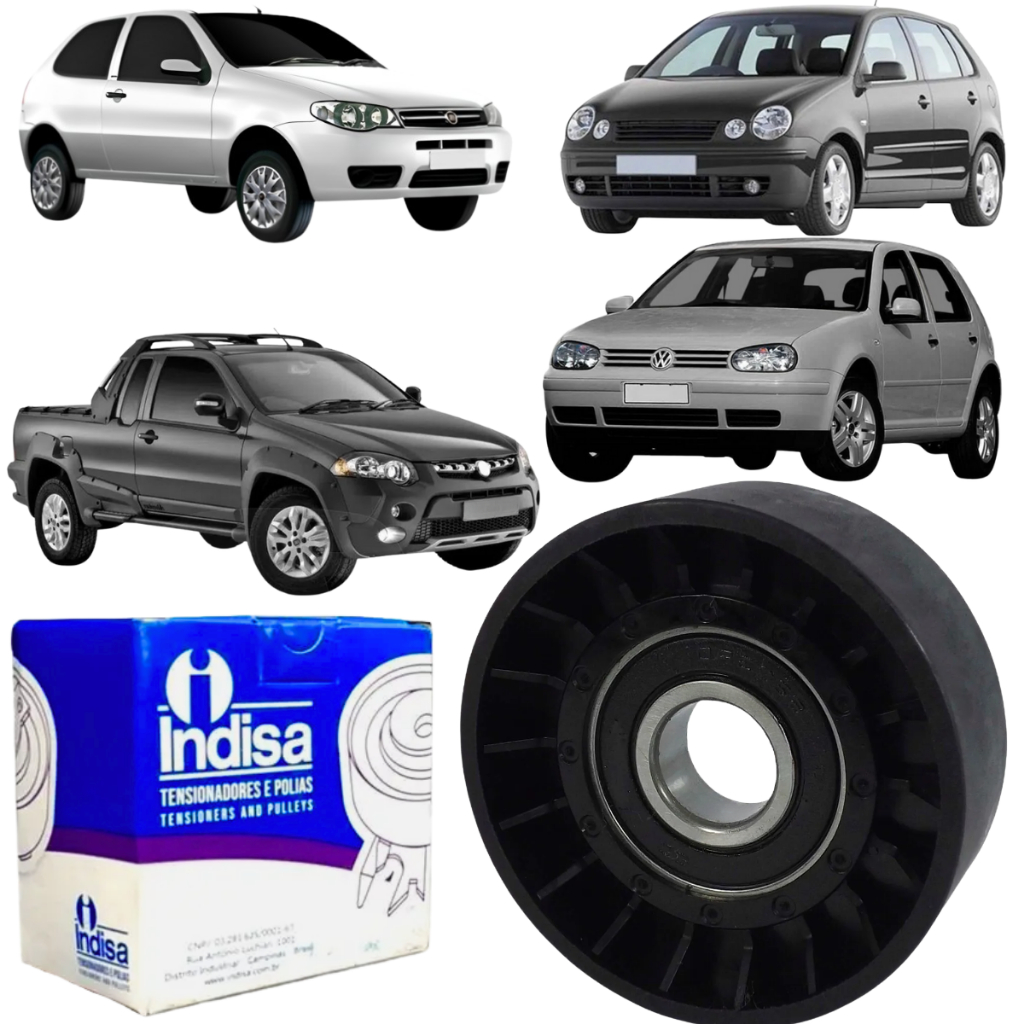 Polia do Alternador Fiat Palio Strada Siena 1.6 1.8 Volkswagen Golf Polo 2.0 Chevrolet Astra 2.0