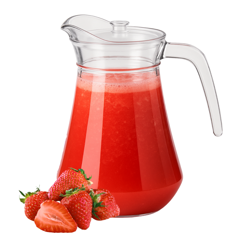 Jarra de Vidro Com Tampa 1600ML Alça Para Agua Sucos Drinks Bares Restaurantes Cozinha Alm...